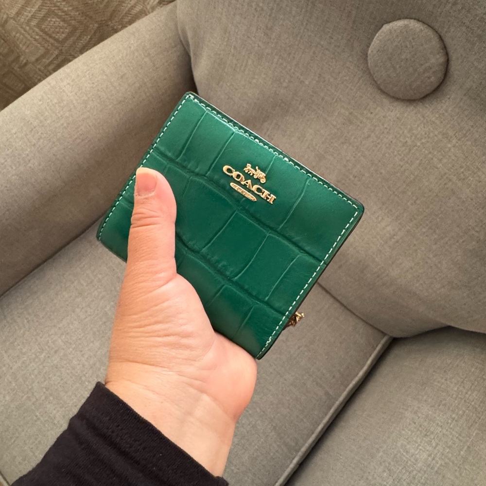 Coach Green Leather Wallet